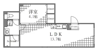 skyresidence新御徒町【5階】の間取り