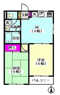 エミネンスアイル【3階】の間取り
