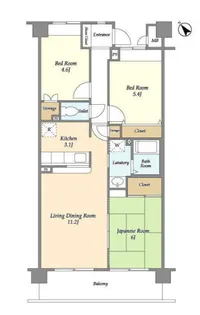 クリサンテーム妙典II【7階】の間取り