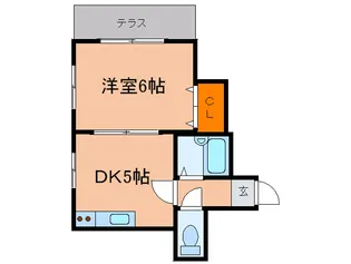 ベルトピア芦屋I【1階】の間取り