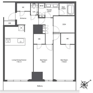 東京ポートシティ竹芝レジデンスタワー【18階】の間取り