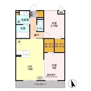 ドルチェ・アンナA B棟【3階】の間取り