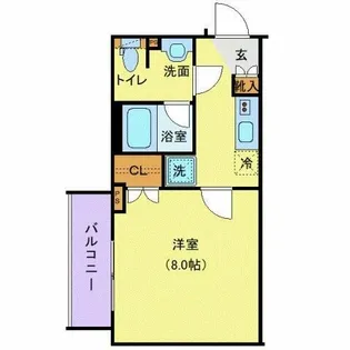 アンベリール中野鷺宮【2階】の間取り