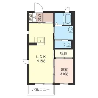 スリーズ【1階】の間取り