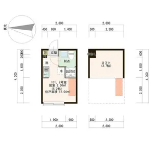 ハーモニーテラス平和台II【2階】の間取り