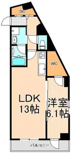 クローネ北千住【3階】の間取り