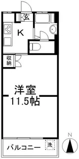 中野第二コーポ【7階】の間取り