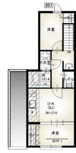 ソルナクレイシア成増II【2階】の間取り