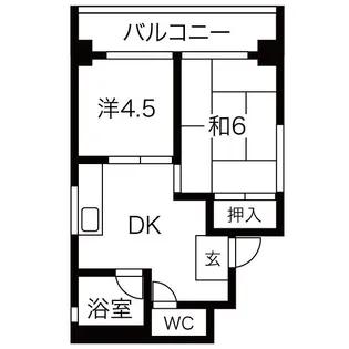P.M小池【4階】の間取り