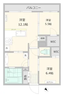 シンフォニーアンダンテ荻窪【9階】の間取り