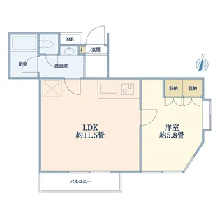 ソフィーナ上野毛【3階】の間取り