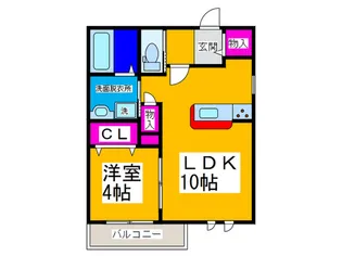 メゾンセレス【2階】の間取り