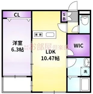 L-bloom御井【3階】の間取り