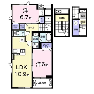 サンリット ヒル【3階】の間取り
