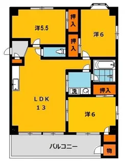 ボヌール【1階】の間取り