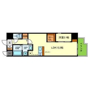 ONLYONE池田新町【6階】の間取り