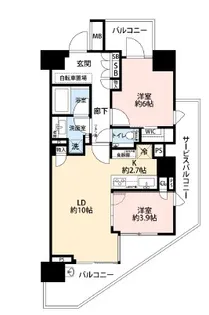 ブランズ芝浦【3階】の間取り