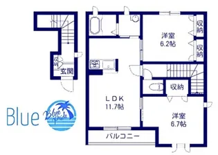 イーストガーデン II【2階】の間取り