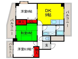 ベレ-ル緑地の間取り