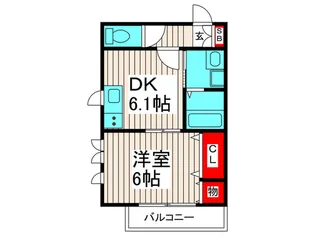 ア-クみのり【3階】の間取り