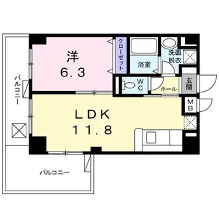 ツリーガーデン松嶋【4階】の間取り