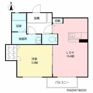 コオリナ B棟【2階】の間取り