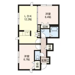 エクレール【1階】の間取り