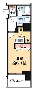 ベルシード大島【9階】の間取り