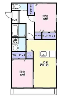 ソレイユ大善寺【2階】の間取り