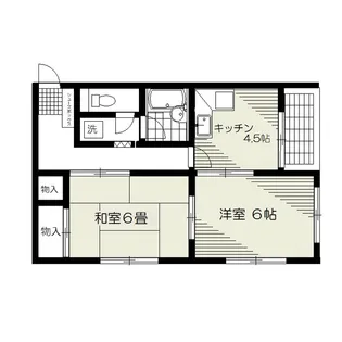 パレス中芳【2階】の間取り