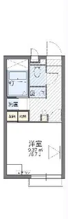 レオパレスプルメリアIII【2階】の間取り