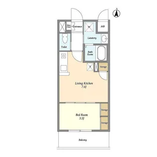 アクシーズタワー川口VIII【7階】の間取り