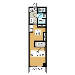 ドゥエリング等々力【3階】の間取り
