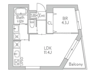 GranDuo世田谷17【5階】の間取り
