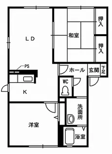 バリュージュ・リバータウン【1階】の間取り