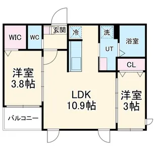 Tidy大江【1階】の間取り