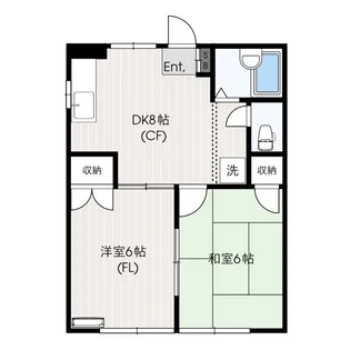 エコーハイツ【1階】の間取り