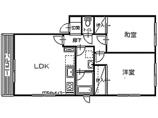 リッキータウン【2階】の間取り