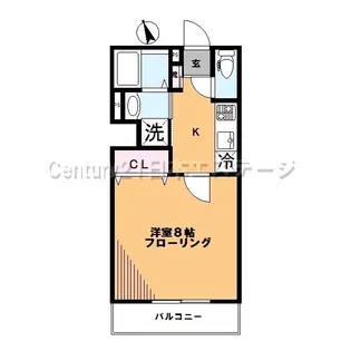 ヒルトップウエスト【1階】の間取り