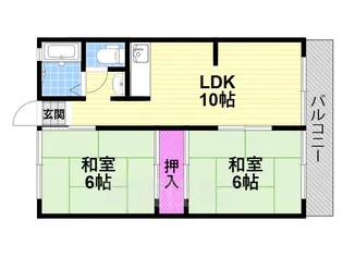 グリーンハイツイナダ【2階】の間取り