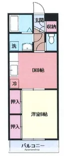 ハッピーハイツみなと【1階】の間取り