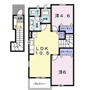 パイングローヴヒルズC【2階】の間取り