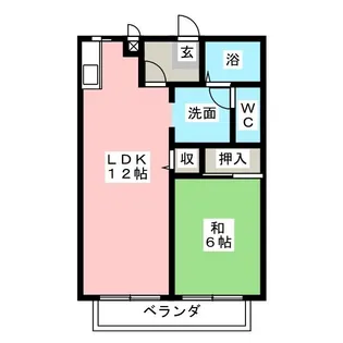 サンピア姫名【1階】の間取り