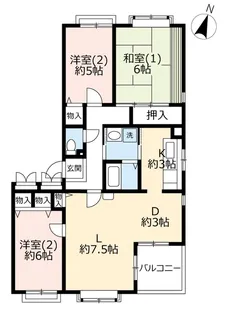 URつくば・二の宮【4階】の間取り