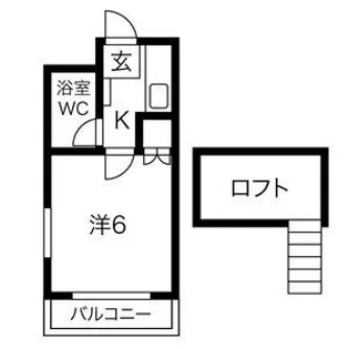 リバティー荒子【1階】の間取り