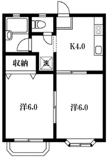 コーポ上尾【2階】の間取り
