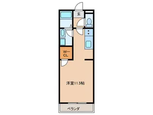 小川町ハイツ【2階】の間取り