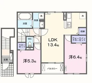 ラ マージュ西岐阜【2階】の間取り