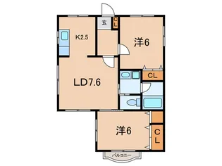 ア-ク21【2階】の間取り