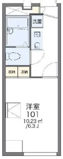 レオパレスNEO貫井町【3階】の間取り